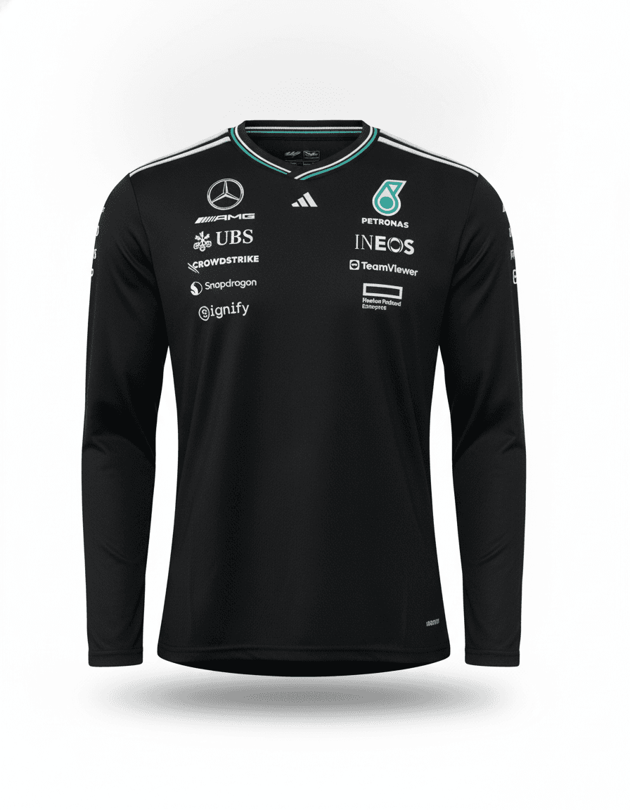 2025 Authentic Long Sleeve Driver Tee - Black